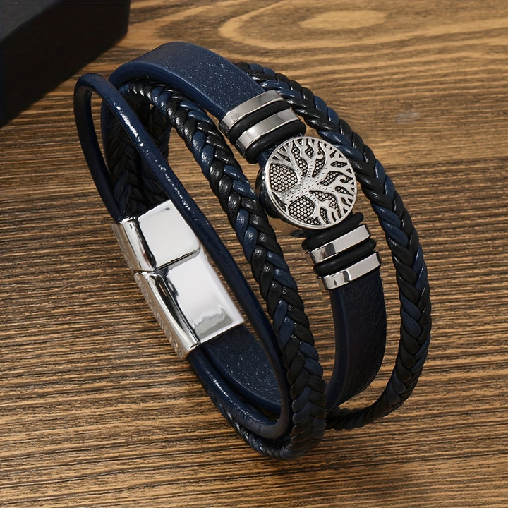 Pulseira de couro sintético moderna e minimalista