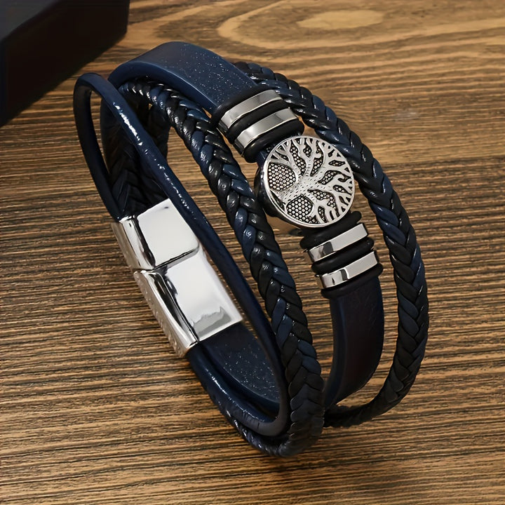Pulseira de couro sintético moderna e minimalista