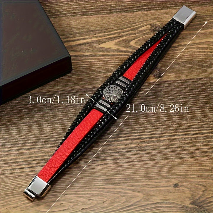 Pulseira de couro sintético moderna e minimalista