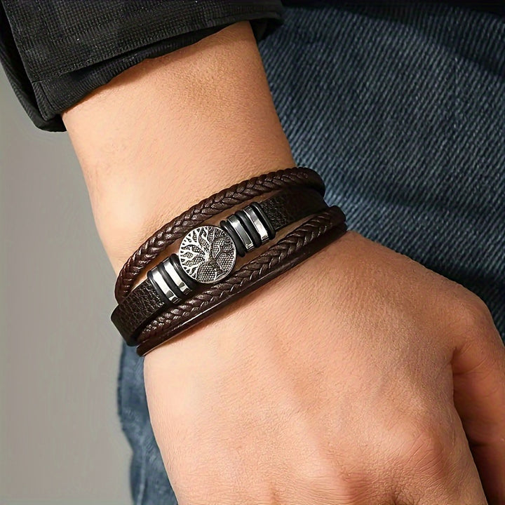 Pulseira de couro sintético moderna e minimalista