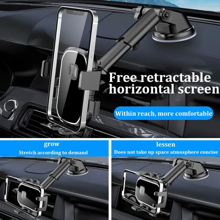Suporte de navegação para carro fivela retrátil