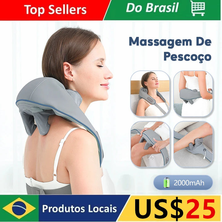 Foreverlily Massageador de Pescoço e Costas
