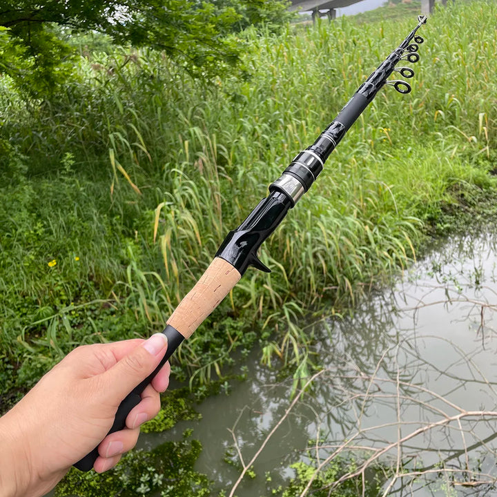 Equipamento de pesca,Vara de pesca telescópica