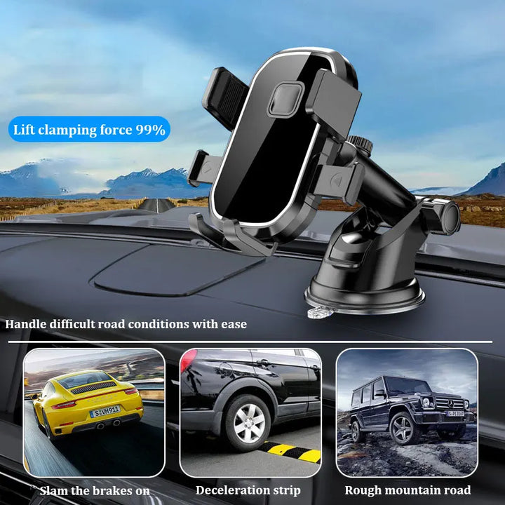 Suporte de navegação para carro fivela retrátil