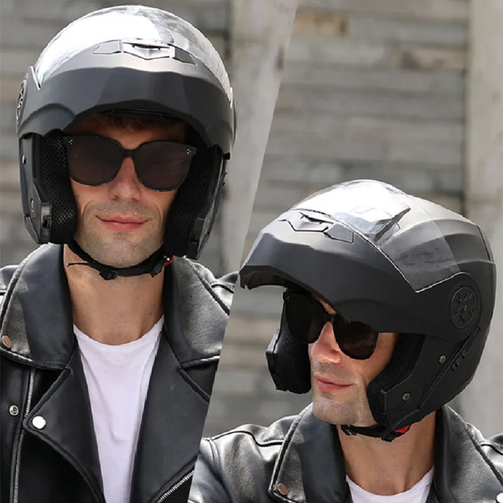 Capacete Homens Mulheres Moda Lente Dupla