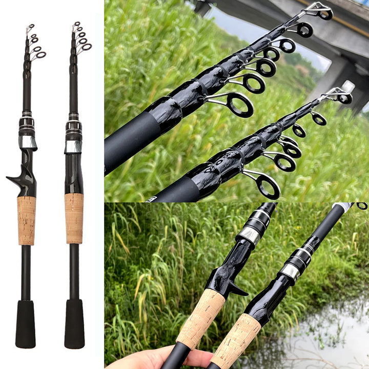 Equipamento de pesca,Vara de pesca telescópica