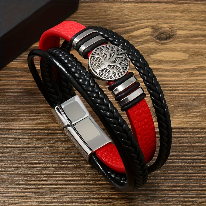 Pulseira de couro sintético moderna e minimalista