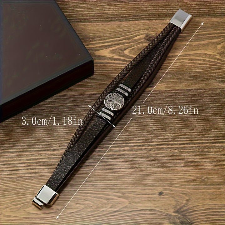 Pulseira de couro sintético moderna e minimalista