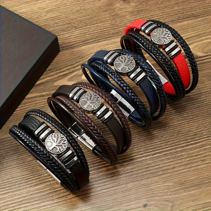 Pulseira de couro sintético moderna e minimalista